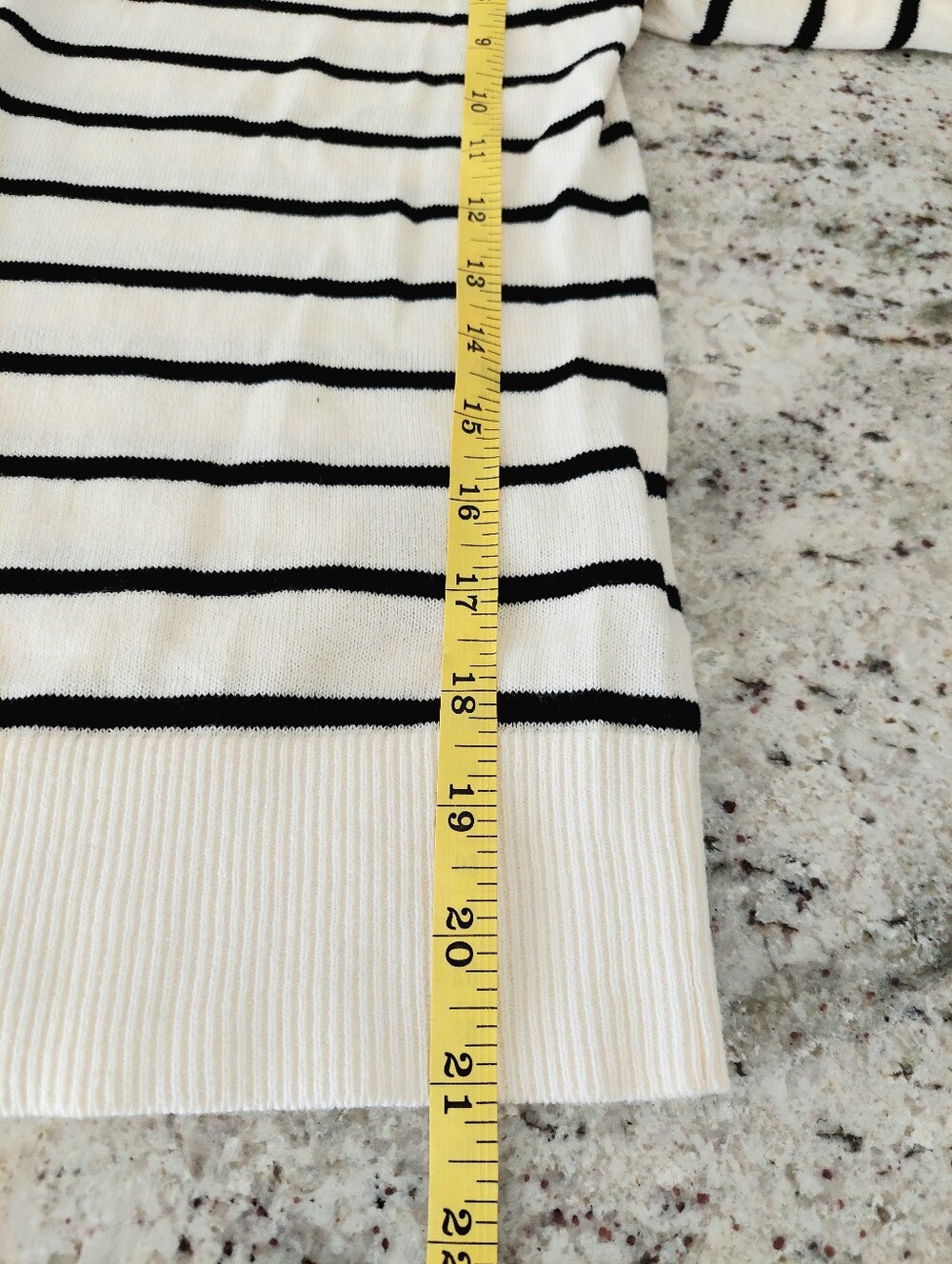 Gap Black & White Stripe Long Sleeve Crew Neck Cardigan Size S - Picture 11 of 13